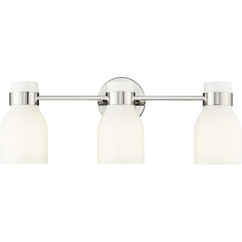 Corella 3 Light 22.4 inch Polished Nickel Vanity Light Wall Light